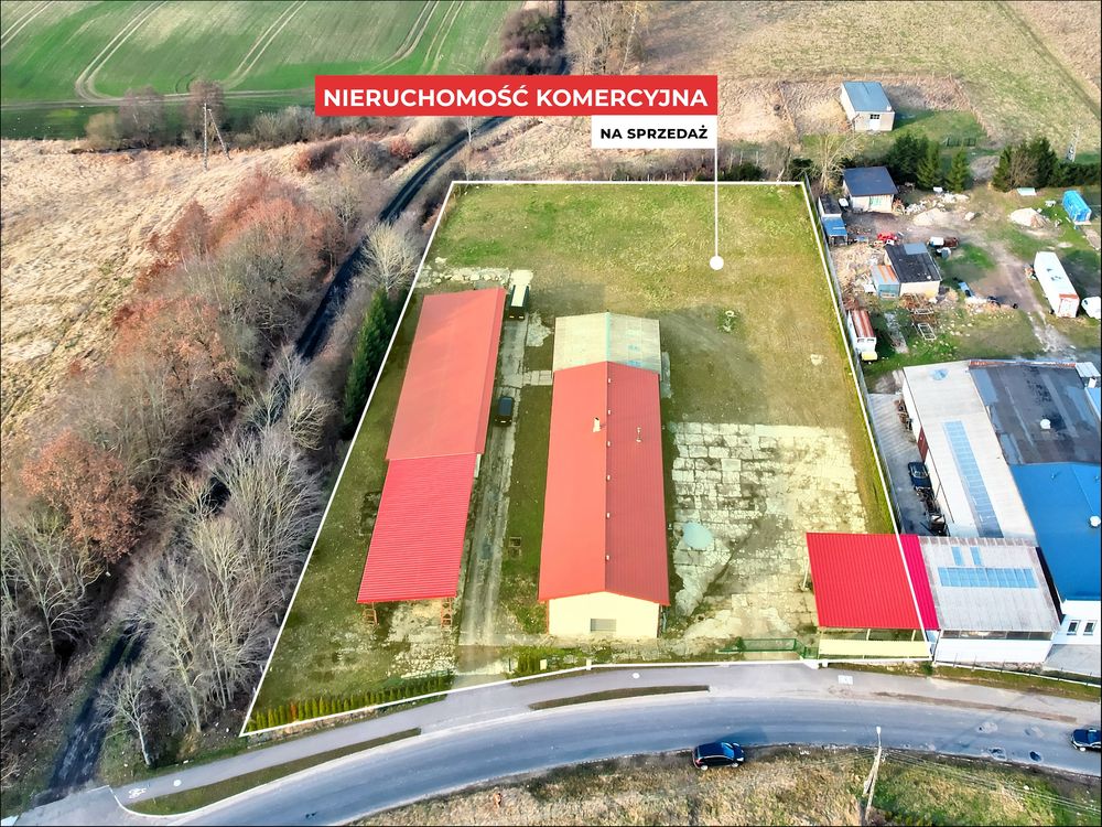 Nieruchomość przemystowo/ustugowa zabudowana przy S6 Kukinia 5.575m2
