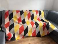 Duzy welniany koc pure wool