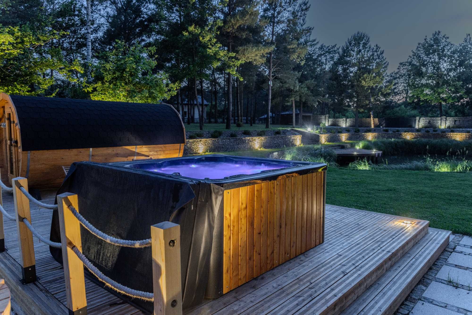 Domki do wynajęcia z jacuzzi i sauną – blisko rzeki Narew!