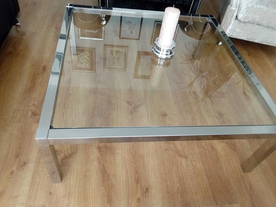 stół kawowy glamour. 100cm x 100cm.