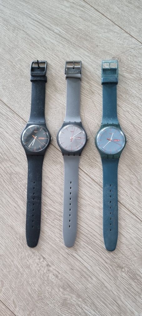 3 zegarki swatch