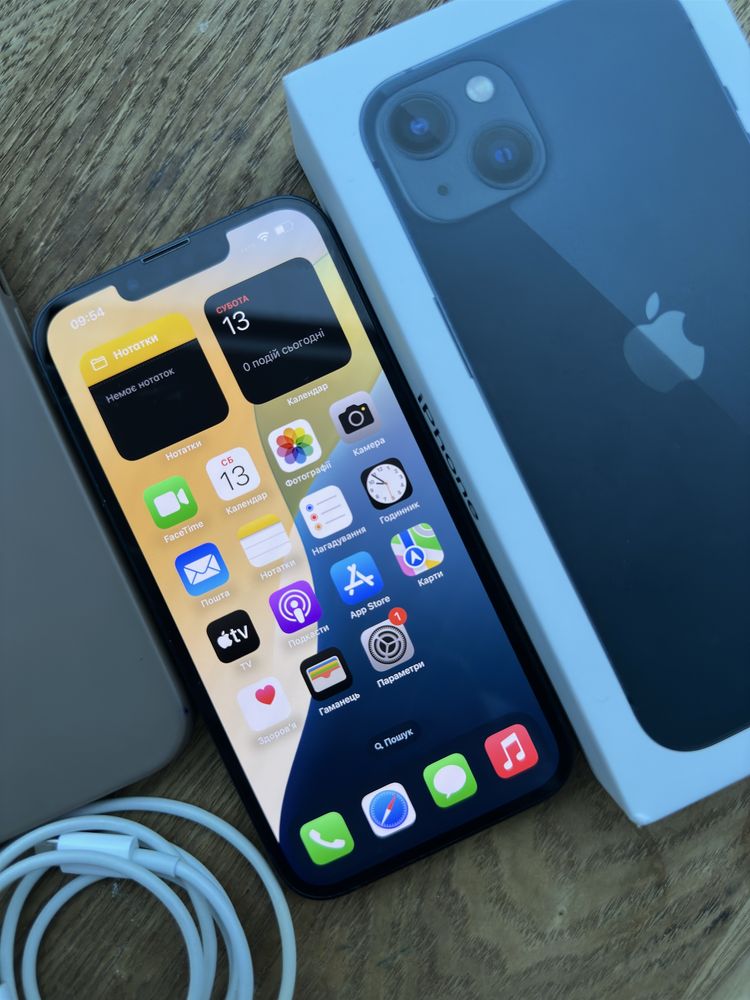 Apple IPhone Айфон 13 128ГБ, Чорний, Неверлок, Оригінал
