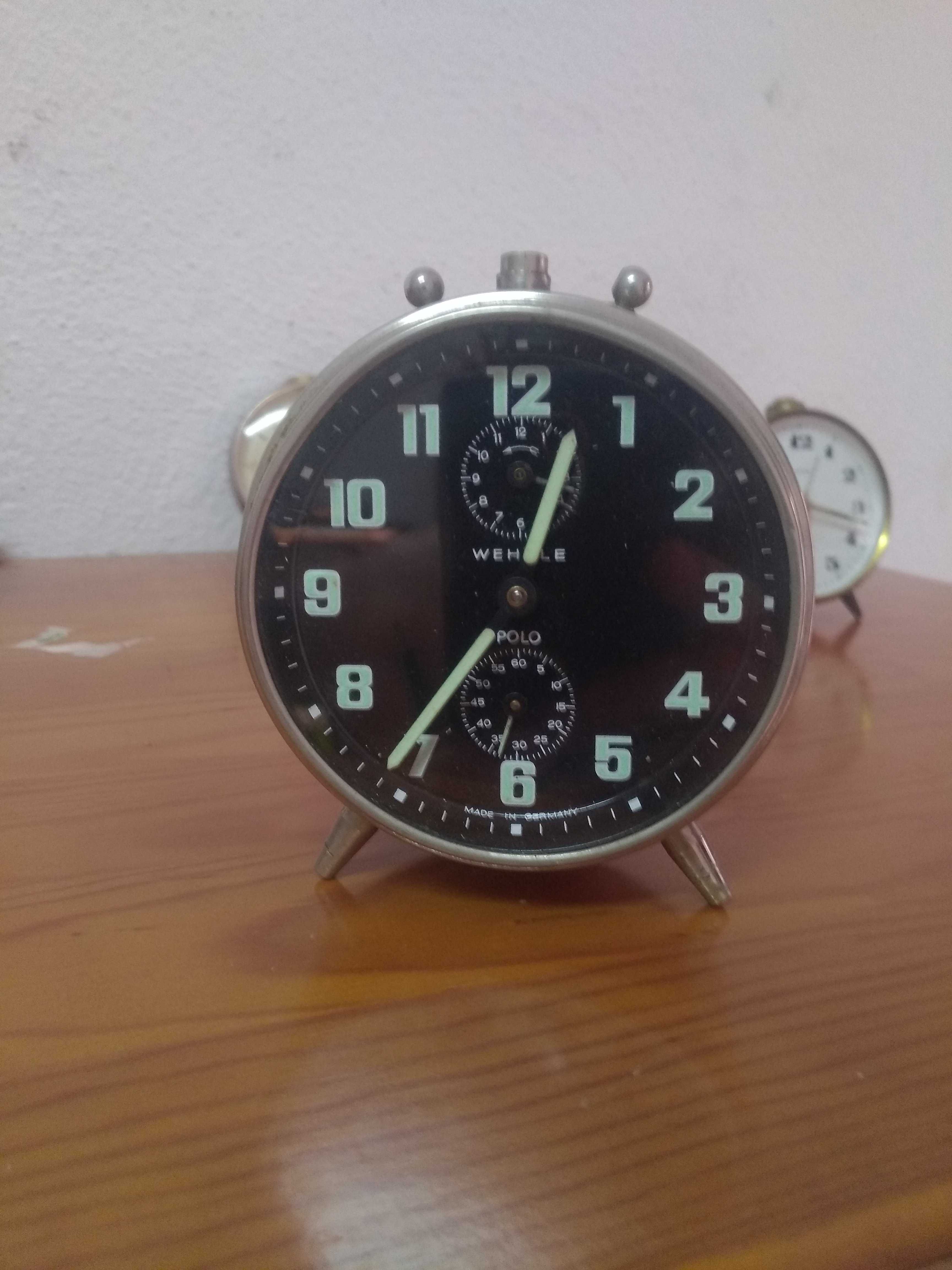 Relógio despertador marca wehrle modelo polo made in Germany