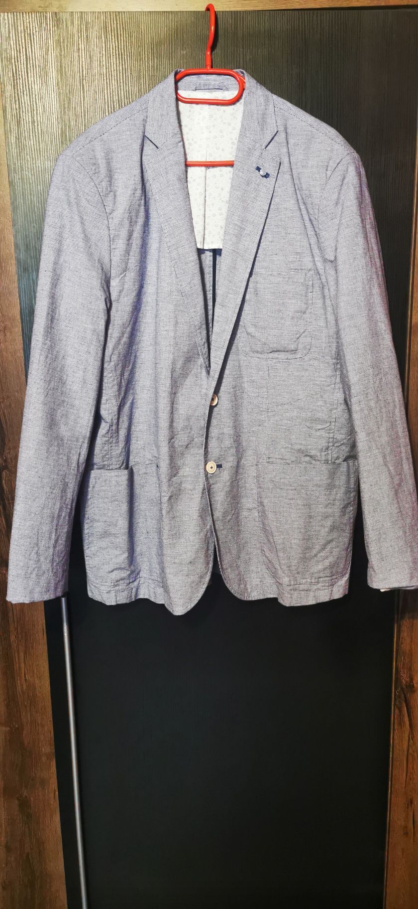 Marynarka męska błękitna sportowa! Rozmiar 52! Slim Fit!