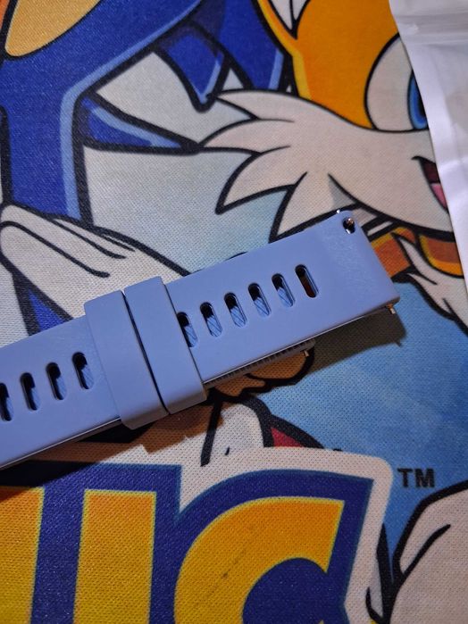 Bracelete de Silicone 20mm – Laranja, Azul ou Branco