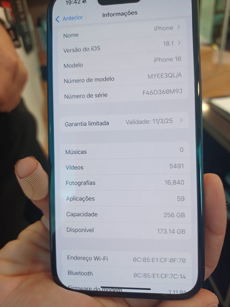 Iphone 16 256gb NOVO