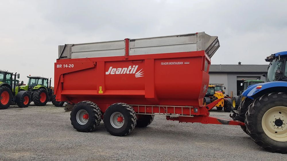 Jeantil BR 14-20 2018R  Duża Mocna przemysłowa Przyczepa Rolnicza, 20m3, 14 ton !!!