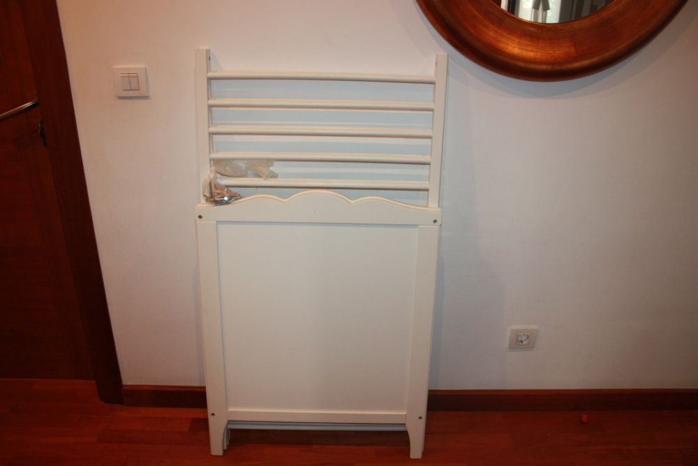 Berço, branco 60x120 cm + colchão molas