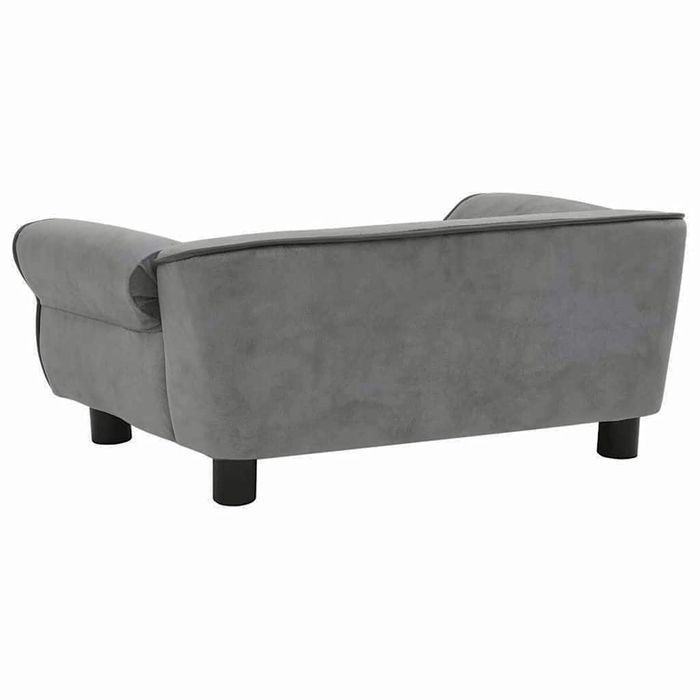 Vidaxl Sofa Dla Psa, Ciemnoszara, 72X45X30 Cm, Pluszowa