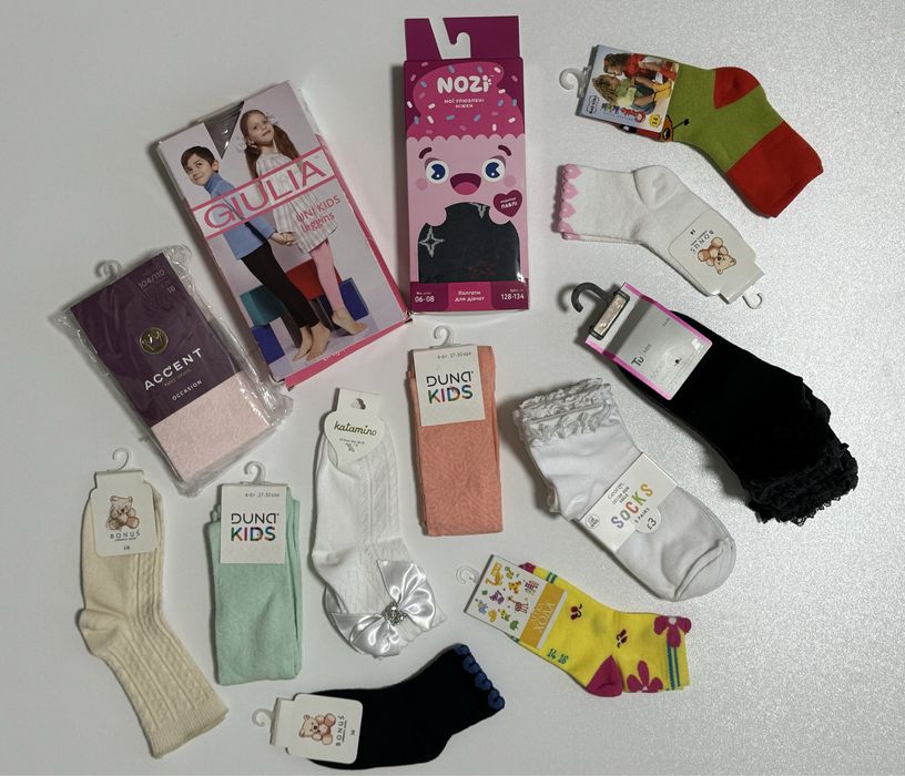 Шкарпетки нові колготи легінси панчохи носки гольфы