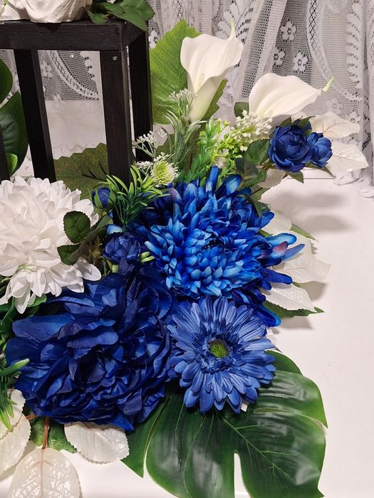 Stroik/ wiązanka,  lampion drewniany