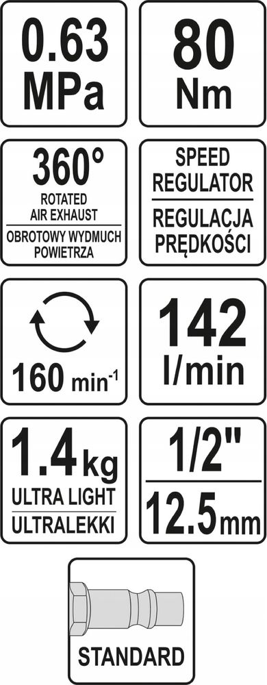 Rewelacyjna grzechotka pneumatyczna