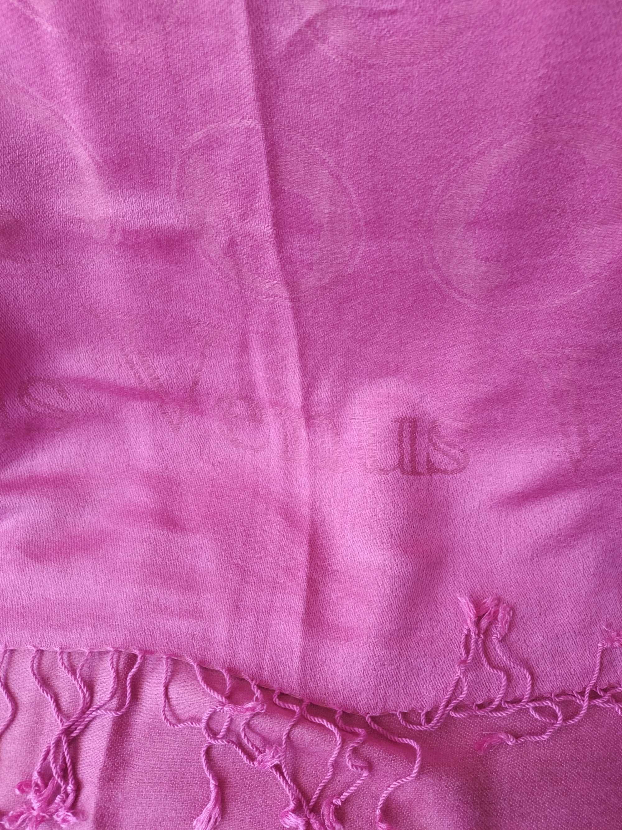 Echarpe nova rosa 30% seda padrão Deusa Vénus 1,80x0,70m