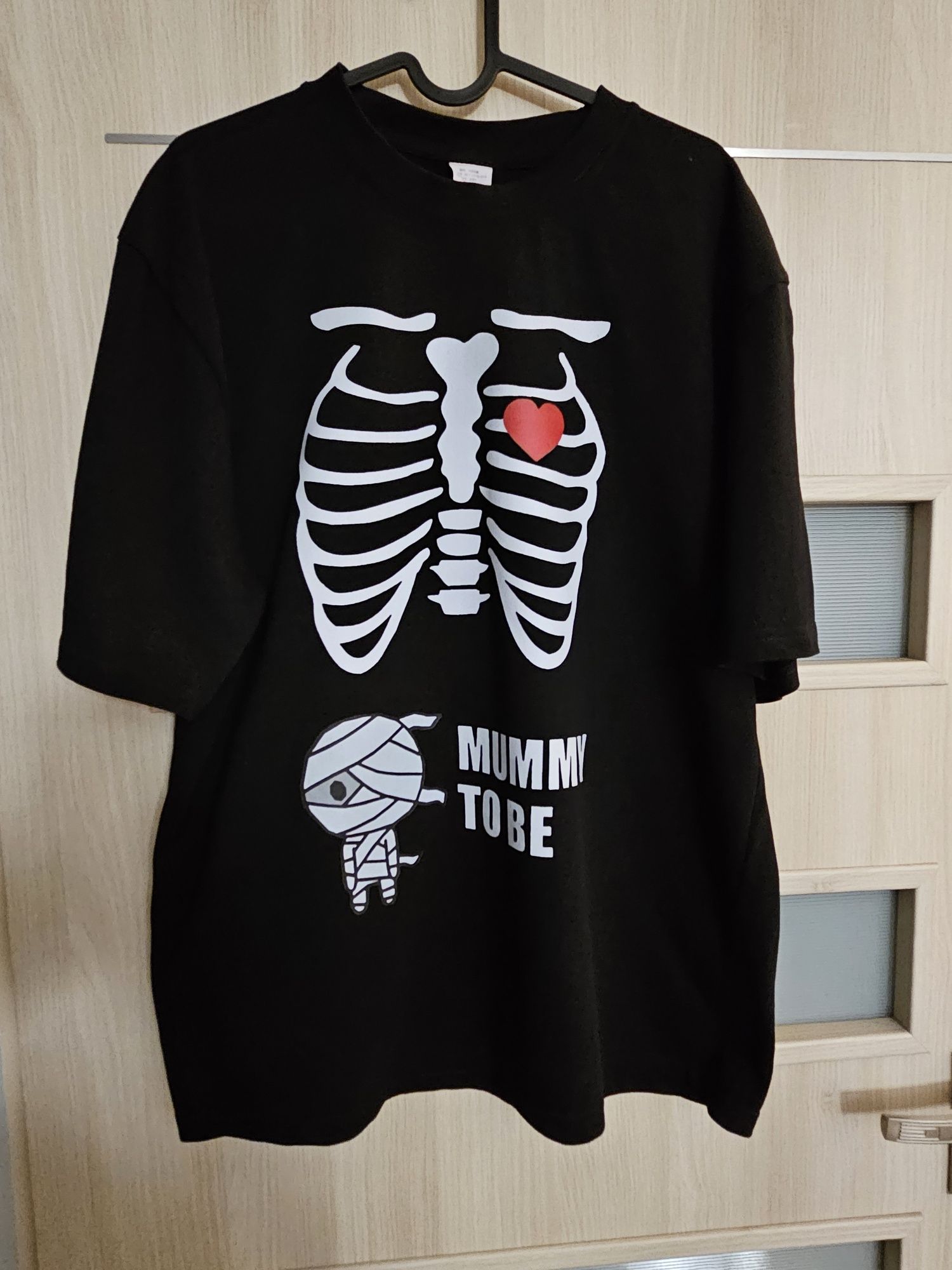 T-shirt ciążowy przebranie/ kostium/ mumia XL