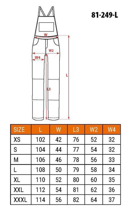 Ogrodniczki Robocze Premium Pro, Rozmiar S (48) Promocja