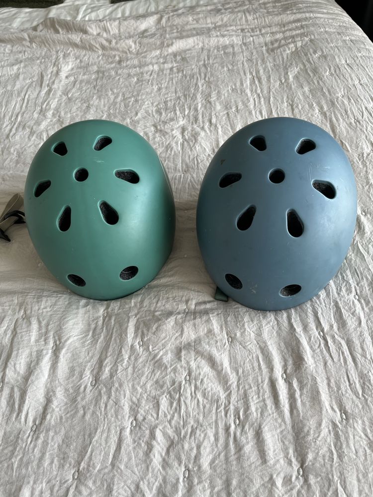 Kask scoot and ride niebieski/ zielony XXS-S/ 45-51cm