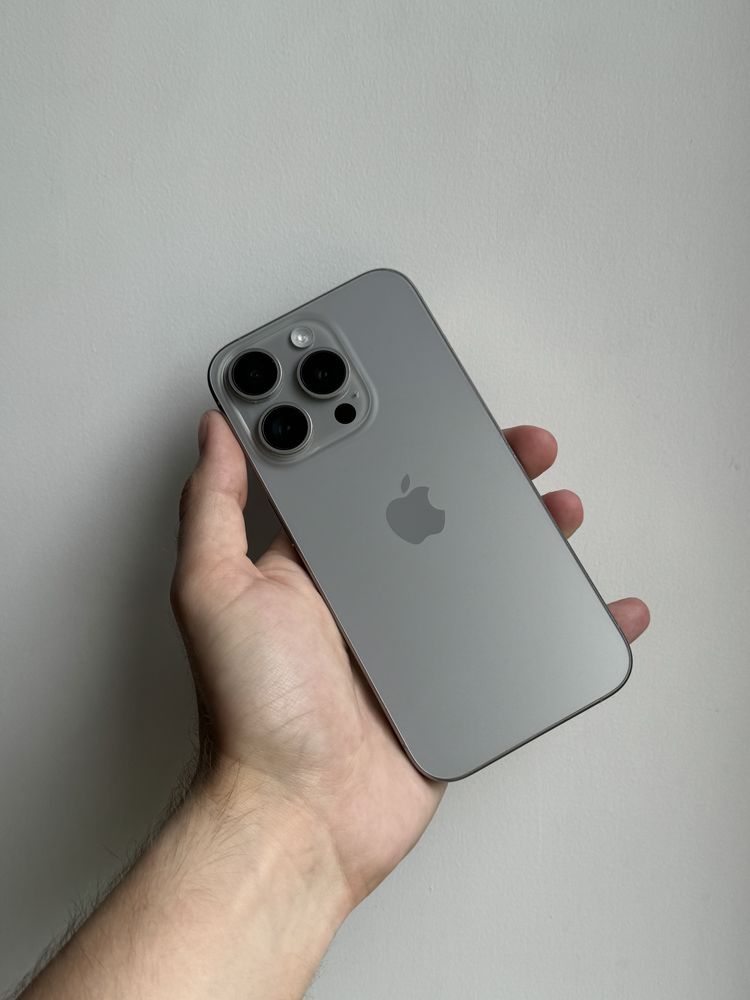 iPhone 15 Pro 256 Gb Natural Titanium Neverlock АКБ 100% Физ Сим