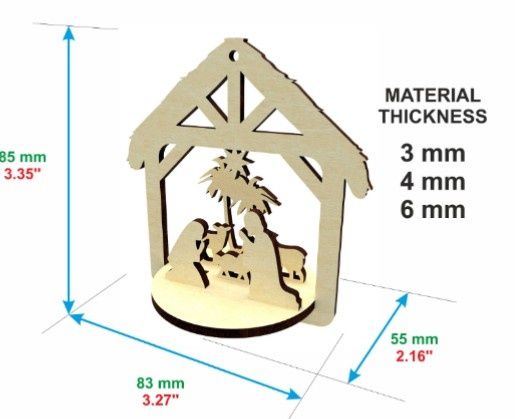 Ficheiros decorações de natal para máquinas a laser ,CNC, mdf