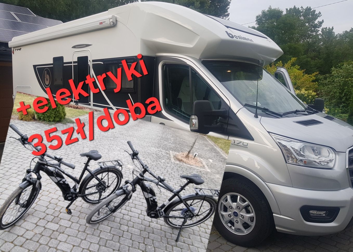 Wolny 2-9 sierpnia. Kamper półintegra wynajem.
