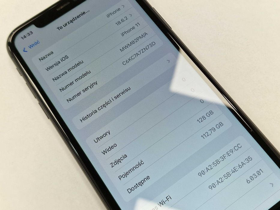 Iphone 11 128GB/ Black/ BAT 74%/ Grade B/ Gwarancja + ładowarka