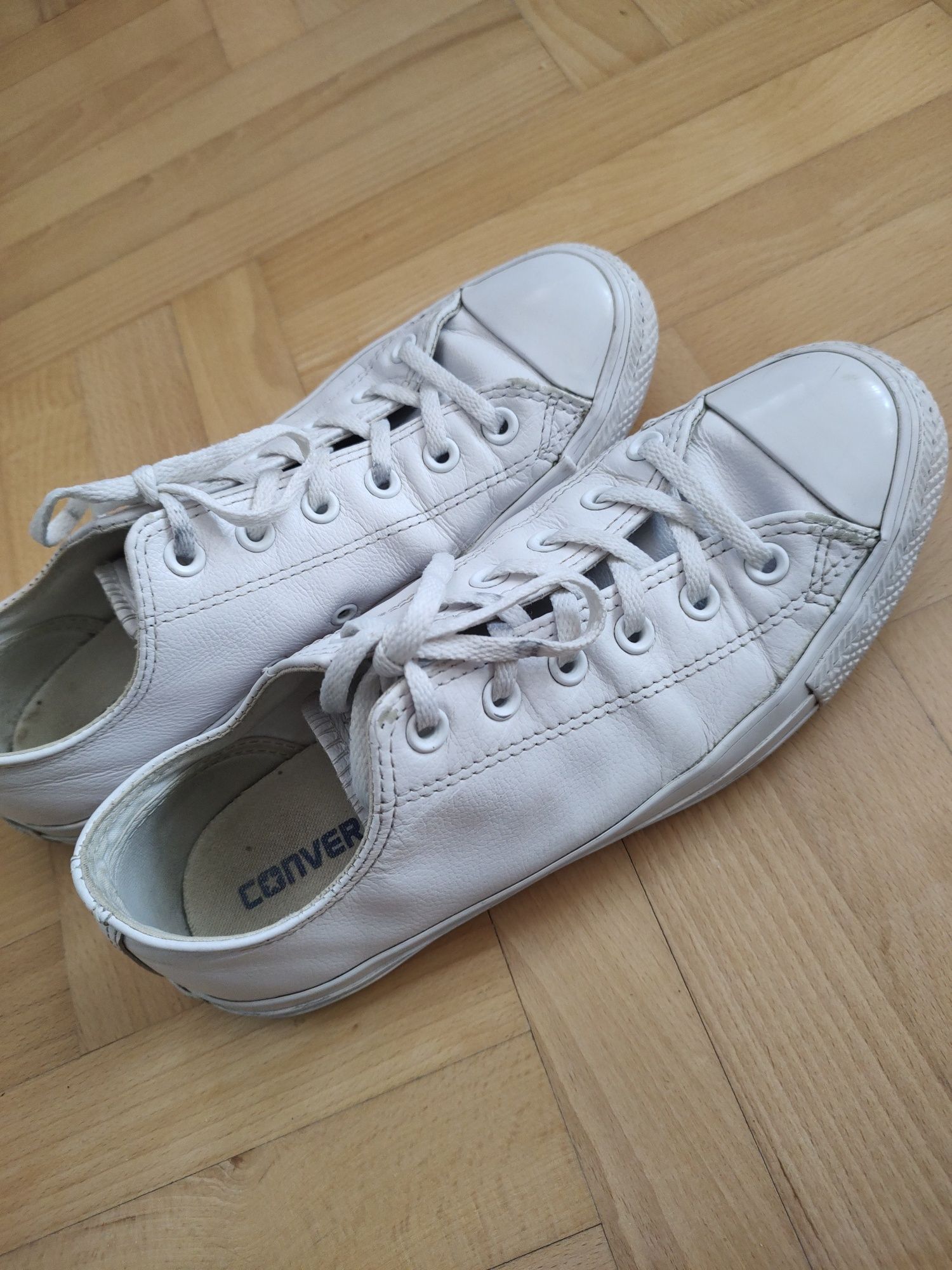 Converse białe 40 skóra naturalna