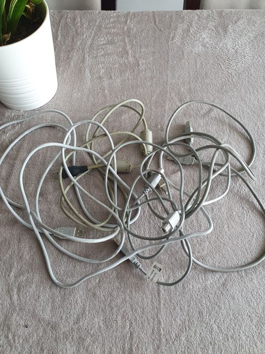 Kabel Zasilający do Drukarki/Skanera USB Typ-B Sprawny 
USB Typ-B