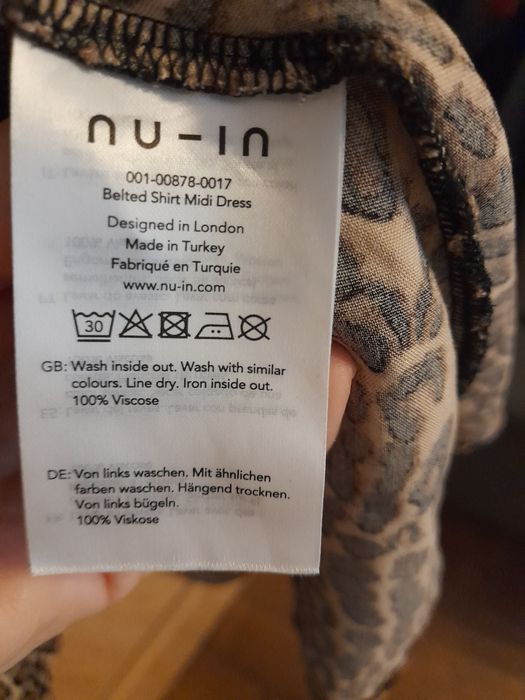 Sukienka damska nu-in wzór panterka rozmiar 42