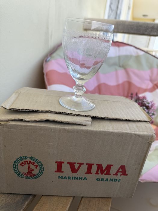 Conjunto 6 Copos + 6 Taças IVIMA Marinha Grande (NOVOS)