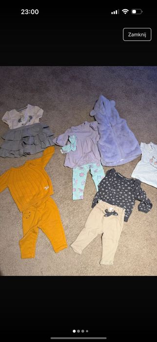 Ubranka dla dziewczynki rozm 74