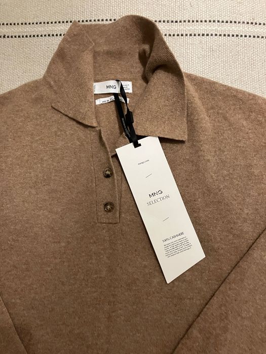 Кашеміровий джемпер поло MNG, розмір М