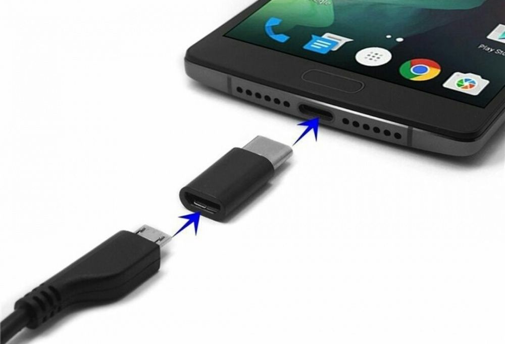 Переходник с micro usb на type C