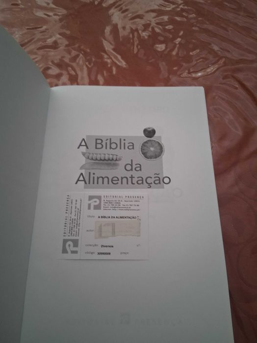 Livro "A Bíblia da Alimentação"