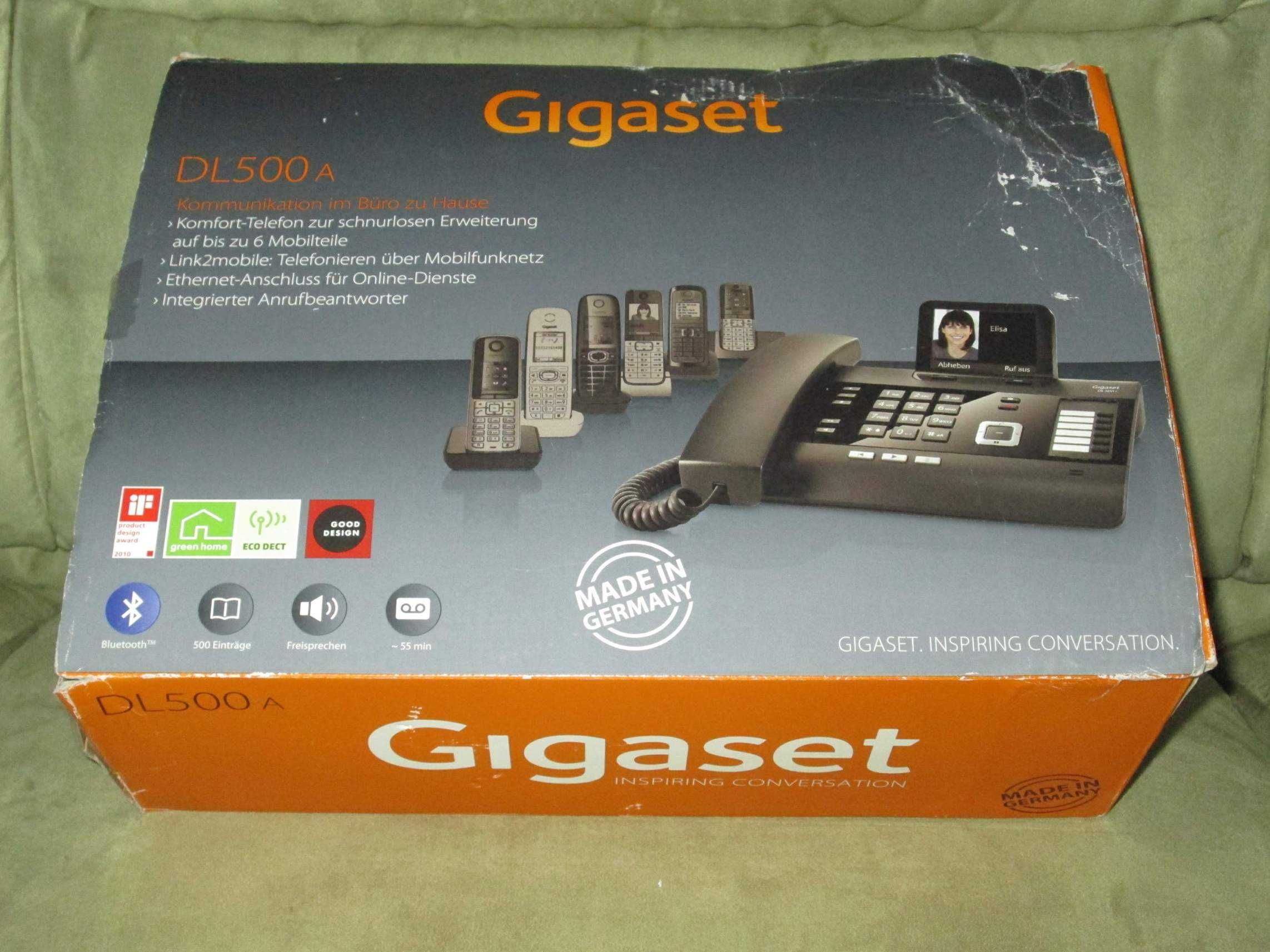 Telefon stacjonarny Gigaset DL500A z wyświetlaczem 3,5" - NOWY