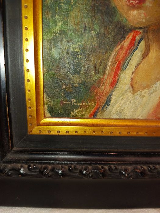 Quadro Óleo Sobre Madeira Luigi Palumbo