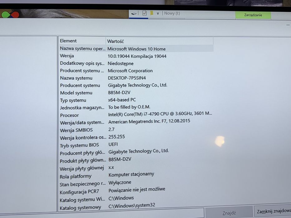 Komputrer z procesorem i7 -4790