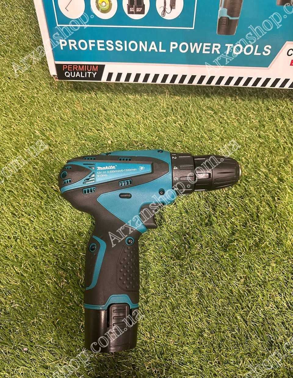 Шурупокрут Makita. Набір акумуляторного інструменту 2в1. Шуруповерт.