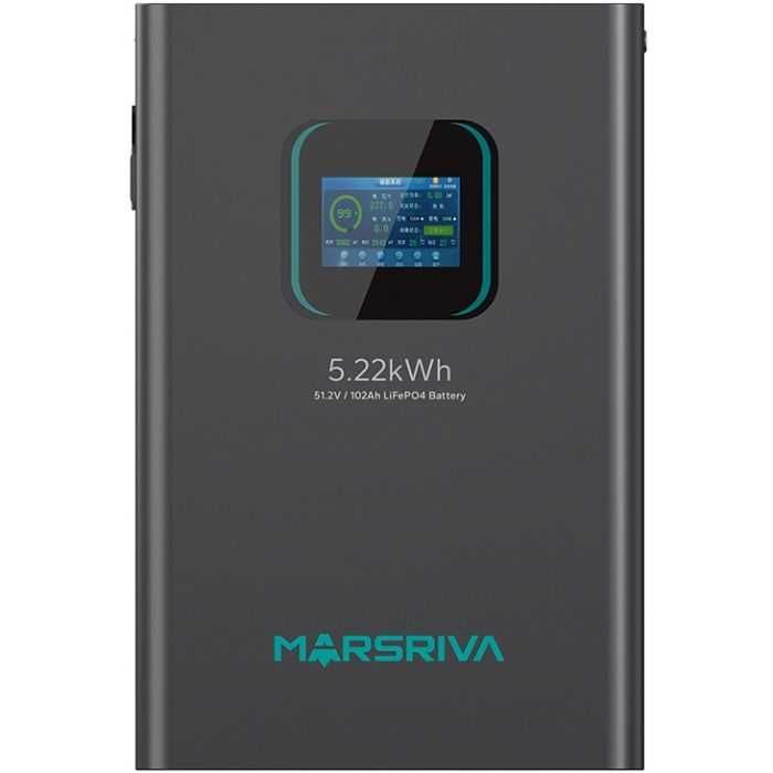 Акумуляторна батарея Marsriva LiFePO4, 51.2V/102Ah, 5.22KWH