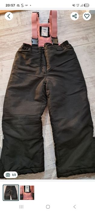 Spodnie zimowe dziewczynka 110