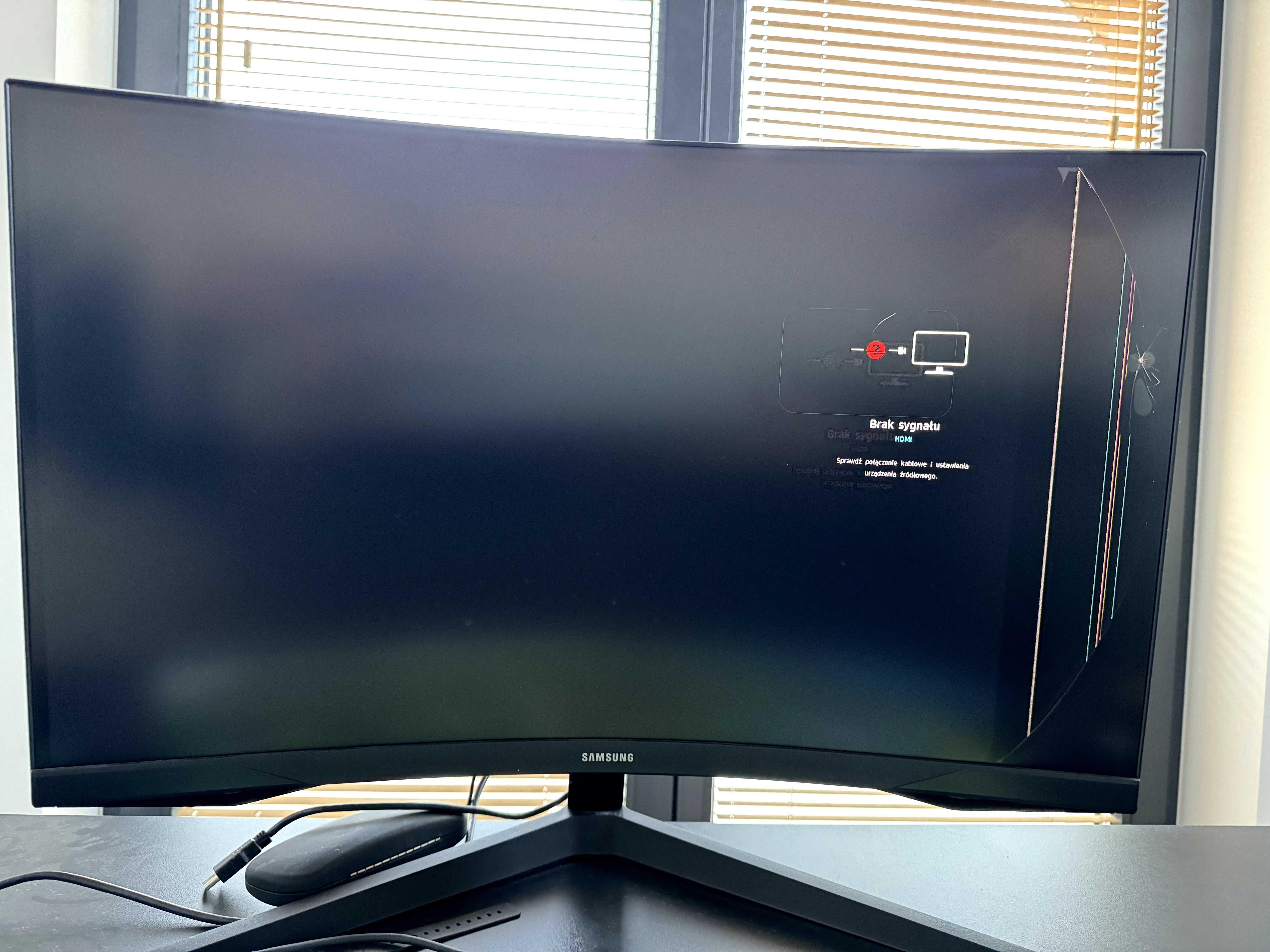 Monitor Samsung 27" uszkodzona matryca