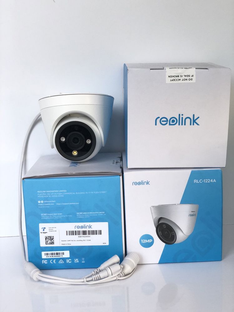 Вулична 12 МП Камера Спостереження Відеокамера Reolink RLC-1224A 4.0мм