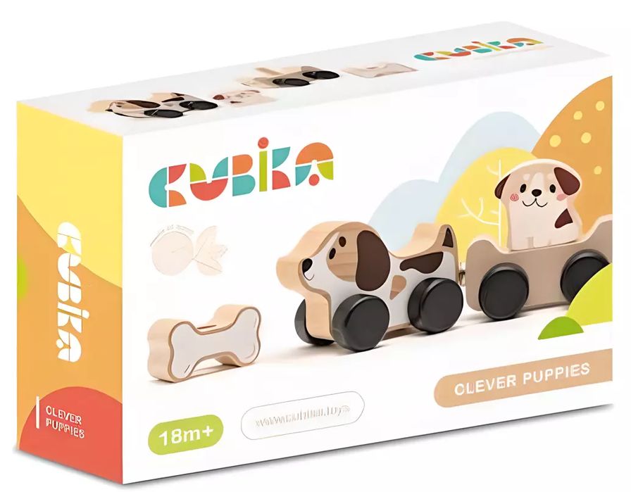 Drewniane zwierzątka, Mądre szczenięta. Cubika