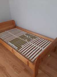 Łóżko jedjoosobowe drewniane solidne je