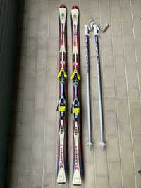 Skis Bandit Rossignol 191cm | Fixações Salomon 850 | Bastões e Saco