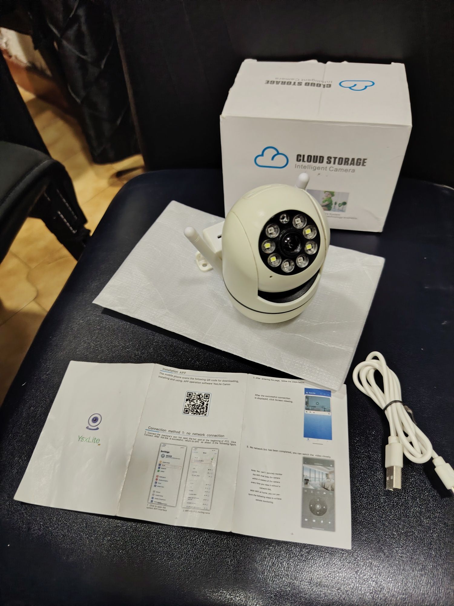 20€ câmara de vigilância WiFi marca Ysxlite para conectar ao telemóvel