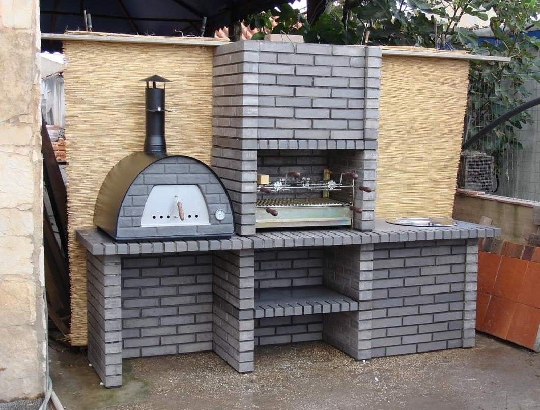 Churrasqueiras rusticas e linha moderna