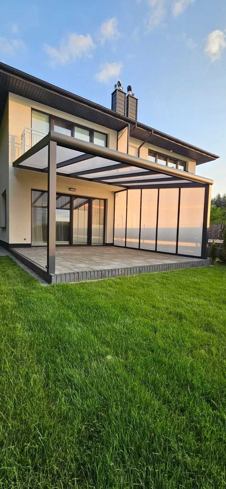 Zadaszenie tarasu, pergola, ogród zimowy, szklany, patio, oranżeria