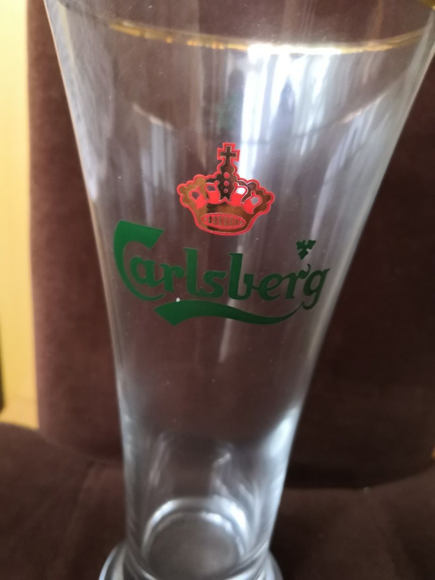 Carlsberg kufel, 2 szklanki do piwa