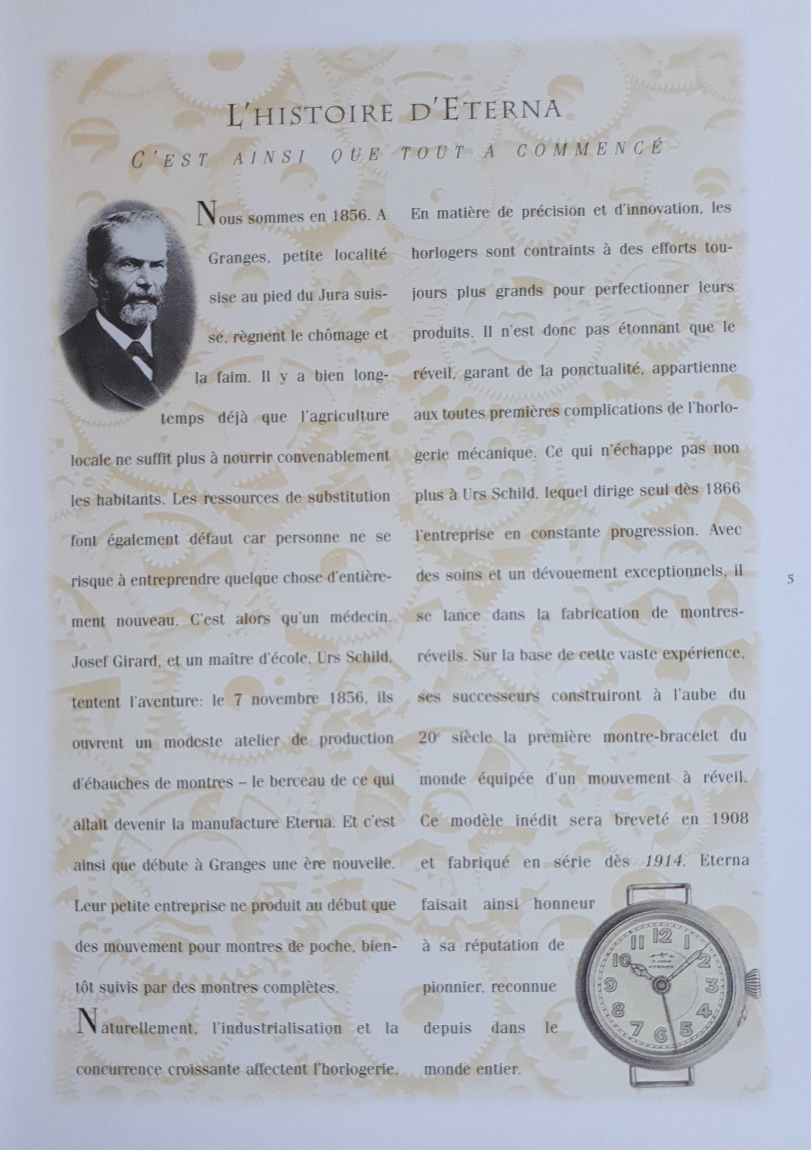 ETERNA-MATIC - 2 Catálogos / Livros Oficiais de Relógios - 2001