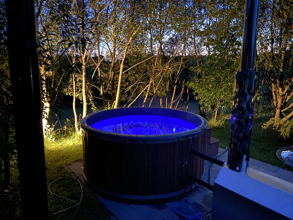 Domek 2 osoboy z banią na tarasie na Walentynki