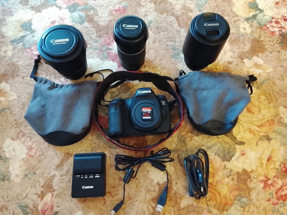 Canon EOS 6D + 3 obiektywy L + torby + akcesoria – kompletny zestaw